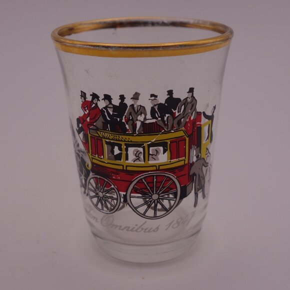 Set of Six Shillibeer Omnibus Hancocks Steam Coach London Omnibus Shot Glasses - Picture 5 of 14